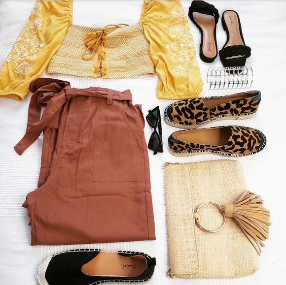 🆕️//The Coral// tan high waisted pants - Picture 3 of 7